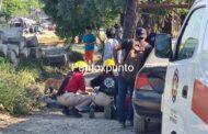 GOLPEAN A UN HOMBRE EN LA ESTACIÓN EN MONTEMORELOS LO TRASLADAN HERIDO.