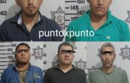 DETIENEN POLICÍA DE ALLENDE 5 HOMBRES CON UN TRÁILER ROBADO Y DOS PLATAFORMAS CON ROLLOS DE ACERO.