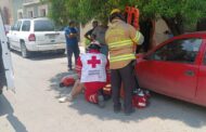 BOMBEROS DE LINARES EN COORDINACIÓN CON CRUZ ROJA ATIENDEN ACCIDENTE VIAL.