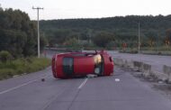 ACCIDENTE VOLCADURA EN ALLENDE, MOVILIZA A PROTECCIÓN CIVIL.