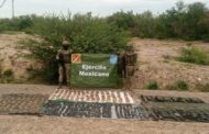 ARSENAL BÉLICO Y 17 VEHÍCULOS CON BLINDAJE ARTESANAL Y MONSTRUOS FUERON ASEGURADOS POR EL EJÉRCITO EN GENERAL BRAVO LÍMITES CON TAMAULIPAS.