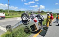 HOMBRE PIERDE LA VIDA EN CARRETERA NACIONAL EN MONTEMORELOS EN ACCIDENTE ATROPELLO Y VOLCADURA.