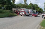 ACCIDENTE VIAL EN PASO HONDO EN ALLENDE ATIENDEN CUERPO DE EMERGENCIA.