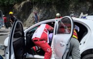 ACCIDENTE VIAL EN CARRETERA NACIONAL CON PERSONAS PRENSADAS EN ALLENDE LÍMITES CON SANTIAGO.