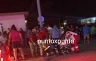 EN EL ACCIDENTE EN LINARES AUTO IMPACTÓ AL MOTOCICLISTA.