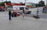 MOTOCICLISTA RESULTA LESIONADO EN ACCIDENTE EN ALLENDE.