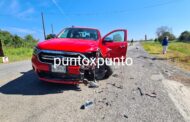 CHOQUE ENTRE UNA CAMIONETA Y UN MOTOCICLISTA ESTE ÚLTIMO RESULTA HERIDO EN MONTEMORELOS.