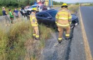 ACCIDENTE TIPO SALIDA DE CAMINO EN CARRETERA NACIONAL EN LINARES.