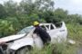 VUELCA CAMIONETA EN ALLENDE MOVILIZA LOS CUERPOS DE EMERGENCIA.