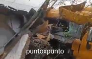 TRÁILER CHOCA EN VIVIENDA EN HUALAHUISES, MORADOR VIVE DE MILAGRO, SE ACABABA DE DESPERTAR.