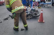 TRASLADAN GRAVE A MOTOCICLISTA QUE PARTICIPA EN ACCIDENTE EN LINARES.