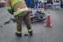 EN GRAL. ZARAGOZA, N. L.FUEGO DE VEHICULOS FRENTE A LA COMANDANCIA MUNICIPAL.