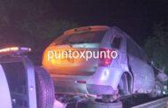 ACCIDENTE TIPO VOLCADURA EN MONTEMORELOS MUJER RESULTA LESIONADA.