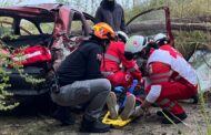 DOS LESIONADOS EN ACCIDENTE VIAL EN MONTEMORELOS.