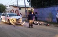 MOTOCICLISTA RESULTA LESIONADO EN ACCIDENTE VIAL EN MONTEMORELOS.