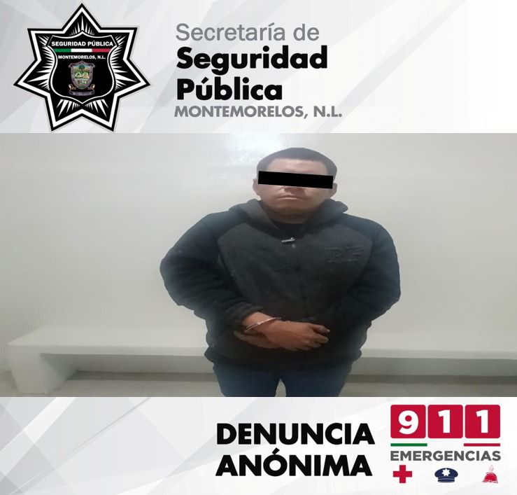 POR ROBO EN UNA QUINTA ES DETENIDO POR LA POLICIA DE MONTEMORELOS.