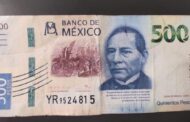 ALERTAN POR CIRCULACIÓN DE BILLETES FALSOS DE 500 PESOS.