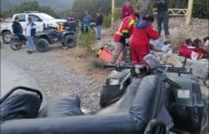 ACCIDENTE DE CUATRIMOTO CON PERSONAS LESIONADAS EN SANTIAGO.