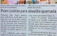 LA BUSCABAN EN VERACRUZ POR HABER ROCIADO GASOLINA A UNA VIVIENDA DONDE MUERE UNA ABUELITA, LA DETIENE POLICÍA EN ALLENDE.