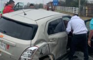 ACCIDENTE VIAL VOLCADURA, RESULTAN LESI0NAD0S EN CARRETERA NACIONAL EN HUALAHUISES.