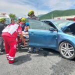 ACCIDENTE EN CARRETERA NACIONAL EN ALLENDE, REPORTAN PRENSADOS.