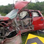 UN HERIDO EN APARATOSO ACCIDENTE EN CARRETERA NACIONAL EN MONTEMORELOS.