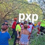 ACCIDENTE VIAL, ATROPELLAN A CICLISTA, RESCATAN A PERSONA LESIONADA, VA GRAVE, EN AVENIDA DE MONTEMORELOS.