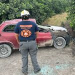ACCIDENTE SALIDA DE CAMINO Y VOLCADURA EN GENERAL TERÁN.