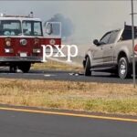 INCENDIO Y HUMO GENERÓ ACCIDENTE EN CARRETERA NACIONAL MONTEMORELOS.