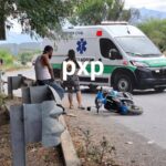 CONDUCTOR DE MOTONETA RESULTÓ HERIDO EN CHOQUE CONTRA UN TRÁILER EN MONTEMORELOS.